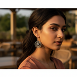 Load image into Gallery viewer, 925 Silver Moonstone Earrings | Celtic Knot Design for Women