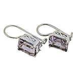 Load image into Gallery viewer, 925 Silver Amethyst Drop Earrings for Women | Daily Wear Gift