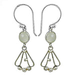 Load image into Gallery viewer, 925 Silver Moonstone Drop Earrings for Women | Daily Wear Gift