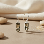 Load image into Gallery viewer, 925 Silver Smoky Quartz Earrings for Women | Gemstone Jewelry