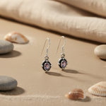 Load image into Gallery viewer, 925 Silver Amethyst Drop Earrings for Women | Gemstone Jewelry