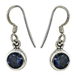 Load image into Gallery viewer, 925 Silver Blue Sapphire Earrings for Women | Daily Wear Jewelry