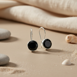 Load image into Gallery viewer, 925 Silver Black Onyx Drop Earrings for Women | Daily Wear Gift