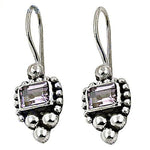 Load image into Gallery viewer, 925 Silver Amethyst Earrings for Women | Dangle Earrings Gift
