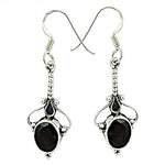 Load image into Gallery viewer, 925 Silver Black Onyx Dangle Earrings for Women | Gift