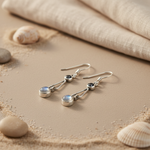 Load image into Gallery viewer, 925 Silver Moonstone Drop Earrings for Women | Dainty Jewelry