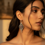 Load image into Gallery viewer, 925 Silver Amethyst Drop Earrings for Women | Dangle Earrings