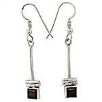 Load image into Gallery viewer, 925 Silver Garnet Drop Earrings for Women | Dangle Earrings