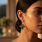 Load image into Gallery viewer, 925 Silver Amethyst Drop Earrings | Women's Jewelry Gift