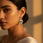 Load image into Gallery viewer, 925 Silver Peridot Earrings for Women | Dangle Drop Earrings
