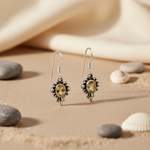 Load image into Gallery viewer, 925 Silver Citrine Earrings for Women | Gemstone Jewelry