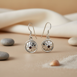 Load image into Gallery viewer, 925 Silver Garnet Earrings for Women | Dangle Earrings