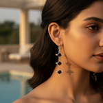 Load image into Gallery viewer, 925 Silver Garnet Drop Earrings for Women | Gemstone Jewelry