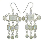 Load image into Gallery viewer, 925 Silver Moonstone Dangle Earrings for Women | Gift