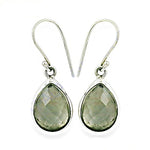 Load image into Gallery viewer, 925 Silver Teardrop Earrings with Gemstone | For Women