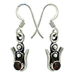 Load image into Gallery viewer, 925 Sterling Silver Garnet Earrings | Women's Jewelry Gift