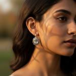 Load image into Gallery viewer, 925 Silver Leverback Earrings with Oval Gemstone | Women's Jewelry