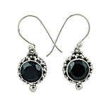 Load image into Gallery viewer, 925 Sterling Silver Black Onyx Dangle Earrings for Women