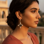 Load image into Gallery viewer, 925 Silver Smoky Quartz & Pearl Earrings for Women
