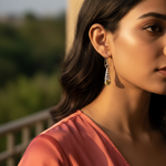 Load image into Gallery viewer, 925 Silver Citrine Teardrop Earrings for Women | Dangle Jewelry