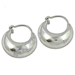 Load image into Gallery viewer, 925 Silver Chunky Hoop Earrings for Women | Daily Wear