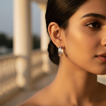Load image into Gallery viewer, Silver Hoop Earrings for Women | Daily Wear Jewelry
