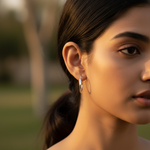 Load image into Gallery viewer, Silver Hoop Earrings for Women | Daily Wear | Gift