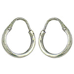 Load image into Gallery viewer, Silver Hoop Earrings for Women | Daily Wear | Gift