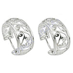 Load image into Gallery viewer, 925 Silver Filigree Hoop Earrings for Women | Daily Wear Jewelry