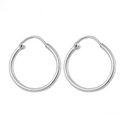 Silver hoop earrings for women | simple everyday jewelry