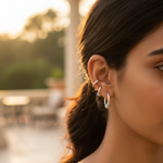 Load image into Gallery viewer, 925 Silver C-Shaped Ear Cuff Earrings for Women | Fashion Jewelry