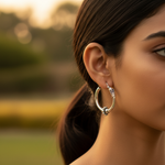 Load image into Gallery viewer, 925 Silver Hoop Earrings for Women | Daily Wear Jewelry