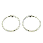 Load image into Gallery viewer, Silver Hoop Earrings for Women | Daily Wear | Gift