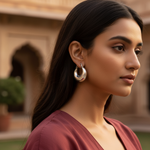 Load image into Gallery viewer, 925 Silver Crescent Hoop Earrings for Women | Daily Wear