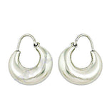 Load image into Gallery viewer, 925 Silver Crescent Hoop Earrings for Women | Daily Wear