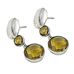 Load image into Gallery viewer, 925 Silver Citrine Drop Earrings for Women | Gemstone Jewelry
