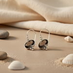 Load image into Gallery viewer, 925 Silver Smoky Quartz Earrings for Women | Dangle Earrings