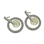 Load image into Gallery viewer, Silver Stud Earrings with Citrine Gemstone | Women's Jewelry Gift