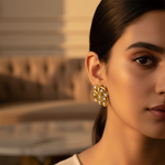 Load image into Gallery viewer, gold plating Diamond Stud Earrings for Women | Bridal Jewelry Gift