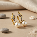Load image into Gallery viewer, gold plating Pearl Drop Earrings | Women's Elegant Jewelry Gift