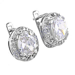 Load image into Gallery viewer, 925 Silver Cubic Zirconia Halo Earrings for Women | Gift