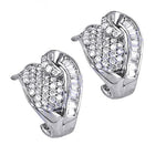 Load image into Gallery viewer, Diamond Stud Earrings for Women | Heart-Shaped Earrings