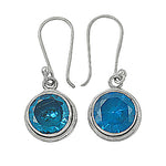 Load image into Gallery viewer, 925 Silver Blue Topaz Earrings for Women | Dangle Jewelry