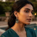 Load image into Gallery viewer, 925 Silver Green Amethyst Earrings for Women | Dangle Jewelry