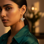 Load image into Gallery viewer, Silver Bowknot Earrings with CZ Stones | Women's Jewelry Gift