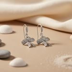 Load image into Gallery viewer, Silver Bowknot Earrings with CZ Stones | Women's Jewelry Gift