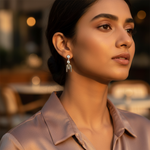 Load image into Gallery viewer, 925 Silver Letter 'M' Stud Earrings | Women's Jewelry Gift