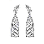 Load image into Gallery viewer, 925 Silver Diamond Drop Earrings for Women | Elegant Jewelry