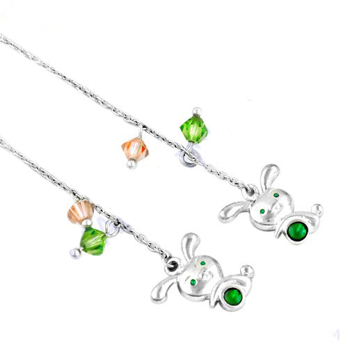 925 sterling silver bunny charm bracelet for women | gift jewelry