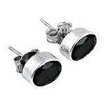 Load image into Gallery viewer, 925 Silver Black Onyx Stud Earrings for Women | Gift Jewelry